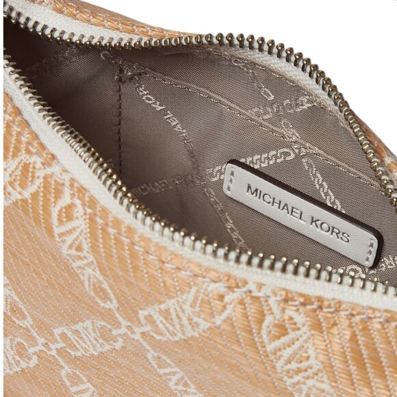 NWT Michael Kors Small Empire Bag Crossbody white/Tan - Picture 6 of 7